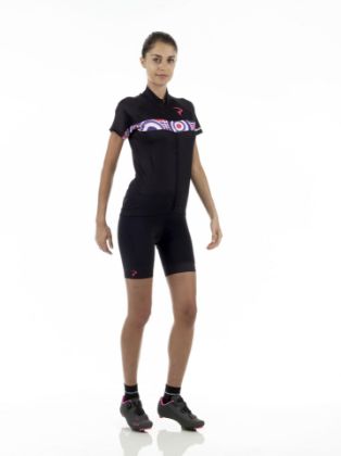 Image de maillot c.m. Pinarello Corsa W Black with Purple and Pink accents / L°