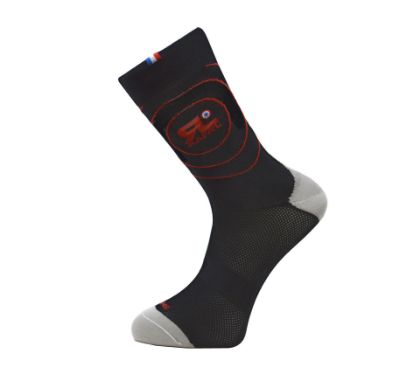 Image de paire de chaussettes Rafa'L Radar Black Red / 39-42