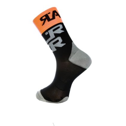 Image de paire de chaussettes Rafa'L Attack Black-Orange Fluo / 46-46