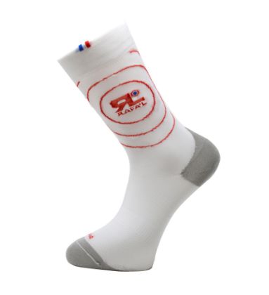 Image de paire de chaussettes Rafa'L Radar White Red / 39-42
