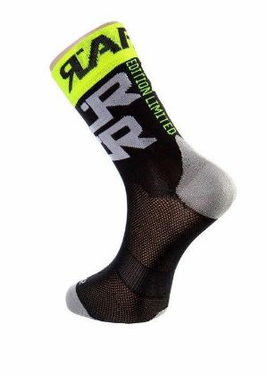 Afbeeldingen van paar Rafa'L sokken Attack Black-Yellow Fluo / 39-42
