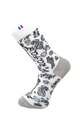 Afbeeldingen van paar Rafa'L sokken Funny White Graffity / 43-46
