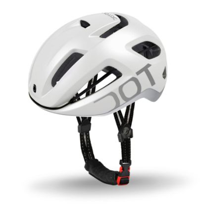 Afbeeldingen van Dotout helm Coupé Pro Pearl Matt White-Shiny Light Grey / 54-58