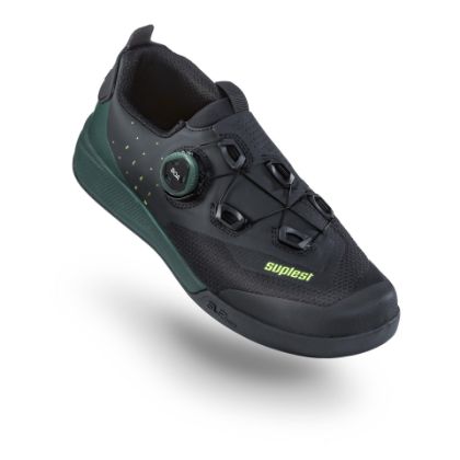 Image de paire de chaussures Suplest Flat AM Pro Offroad Black-Fir Green / 41
