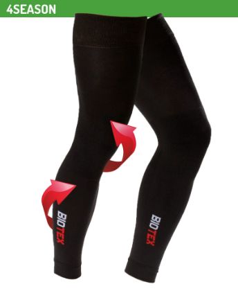 Image de paire de jambières Biotex Compression Black / M°
