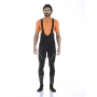 Afbeeldingen van Giordana lange broek AV Black with Orange accents / S°