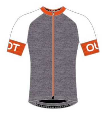 Image de maillot c.m. Dotout Pure 778 Melange Dark Grey-Dark Orange / XL°