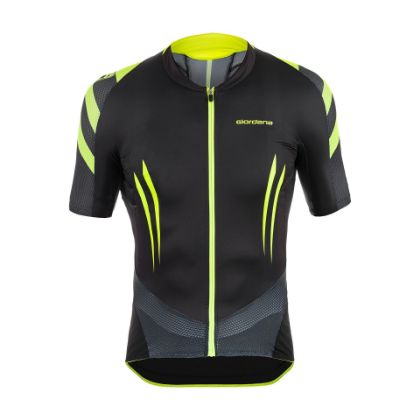 Image de maillot c.m. Giordana EXO System Compression Black-Yellow Fluo  / XL°