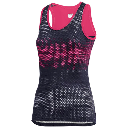 Afbeeldingen van Dotout trui k.m Rainbow W Top 704 Blue-Fuschia / L°