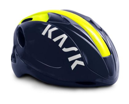 Afbeeldingen van Kask helm Infinity Navy Blue-Yellow Fluo / 52-58