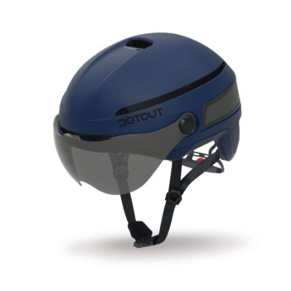 Afbeeldingen van Dotout helm Levante Matt Blue/ Shiny Blue