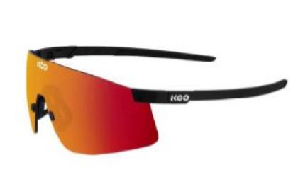 Afbeeldingen van KOO Bril Nova 918 Black Matt  L. red mirror