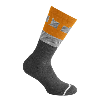 Afbeeldingen van pak met 3 paar Dotout sokken Club 208 Orange-Grey / L°-XL°