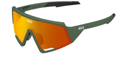 Image de paire de lunettes KOO Spectro 946 Green Matt orange mirror lenses