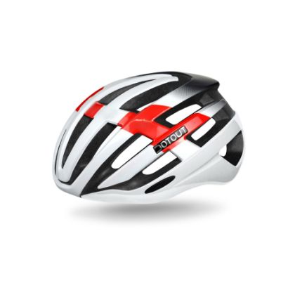 Image de casque Dotout Targa Shiny White-Shiny Red / 59-62