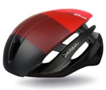 Afbeeldingen van Dotout helm Kabrio HT LTD Shiny Black-Matt Red / 59-62