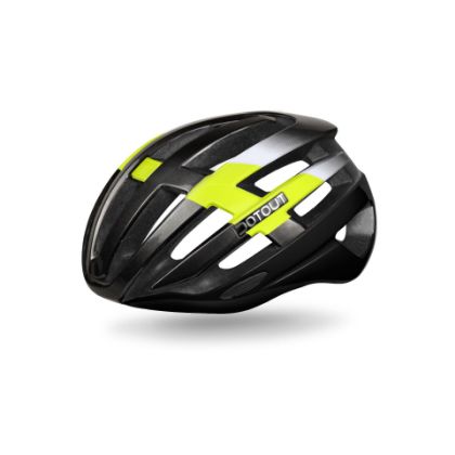 Image de casque Dotout Targa Shiny Black-Shiny Lime / 54-58