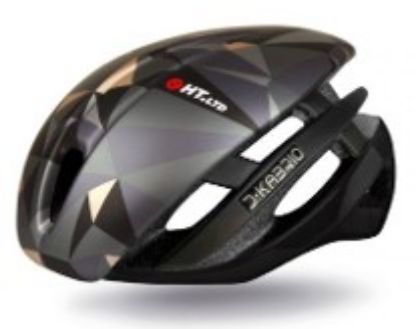 Afbeeldingen van Dotout helm Kabrio HT LTD Shiny Black-Matt Grey / 54-58