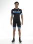 Afbeeldingen van Pinarello k.m. trui Corsa Black with Sky Blue bands / XXL°