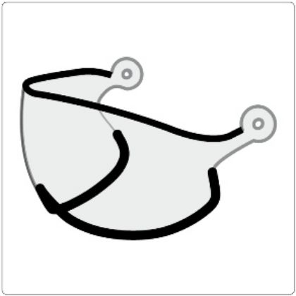 Afbeeldingen van Kask visor Lifestyle Clear
