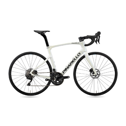 Afbeeldingen van Pinarello fiets X1 105  2x12 Shimano WH-RS171 DB Pearl White D162 58cm