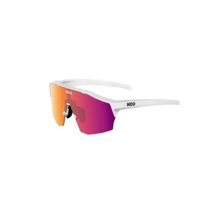 Image de paire de lunettes KOO Alibi 963 White Matt / Fuschsia Photochromic Mirror / L