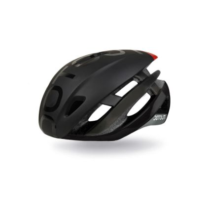 Afbeeldingen van Dotout helm Kabrio HT Aero Shiny Black-Matt Black / 54-58