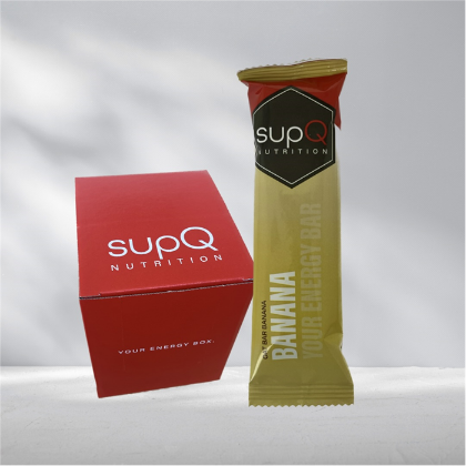 Afbeeldingen van SupQ doos energierepen Oat&Fruit+ Green Tea (20x) Banana