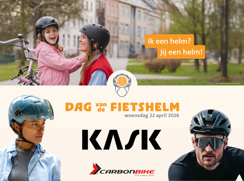 Nieuwsafbeelding Carbonbike steunt met trots Dag van de Fietshelm samen met KASK